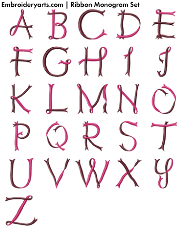 Ribbon Monogram Set 