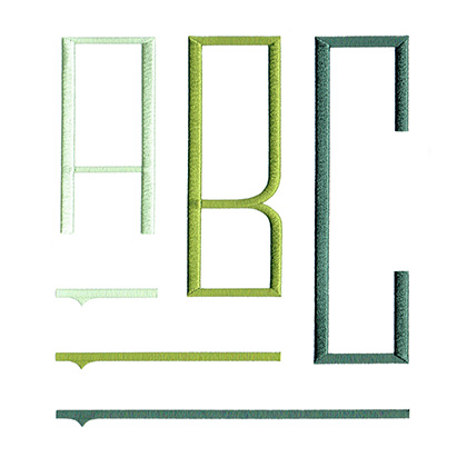 Art Deco XL Monogram Set 5