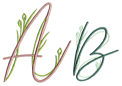 Vine Monogram Set 1